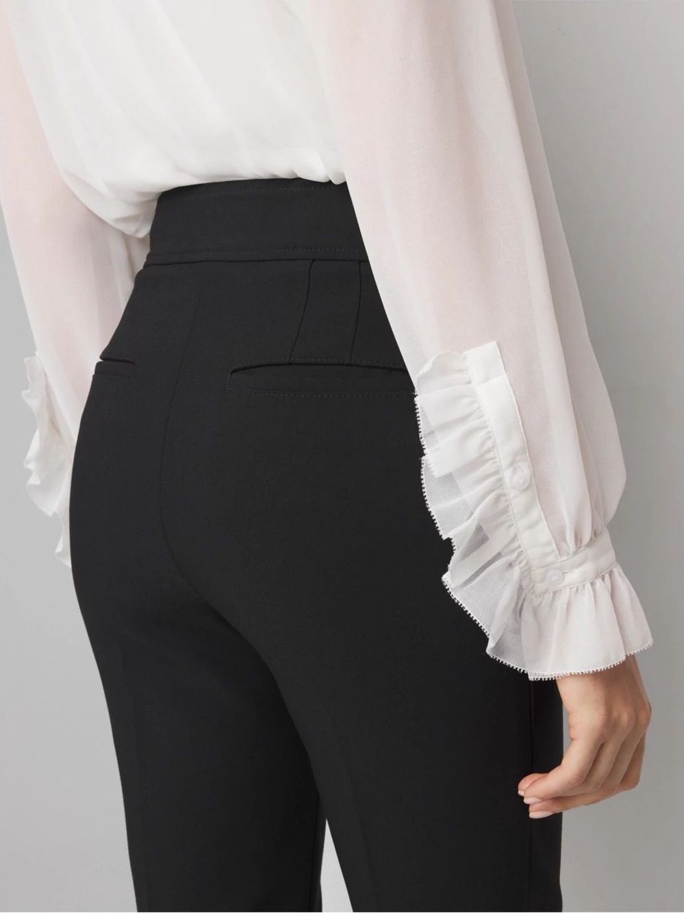 White House Black Market Straight Dress Pants Size 4 Work Office Trousers